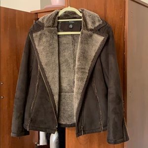 Medium Alfani Jacket. Not real fur.